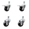 Service Caster 3.5 Inch SS Hard Rubber 1/2 Inch Threaded Stem Caster Total Lock Brake SCC, 2PK SCC-SSTSTTL20S3514-HRS-121315-2S2 - alternate 1